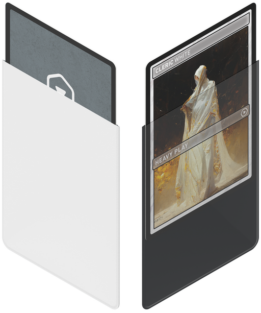 Heavy Play: Curv Sleeves - "Cleric White" 100Ct Card Sleeves Heavy Play