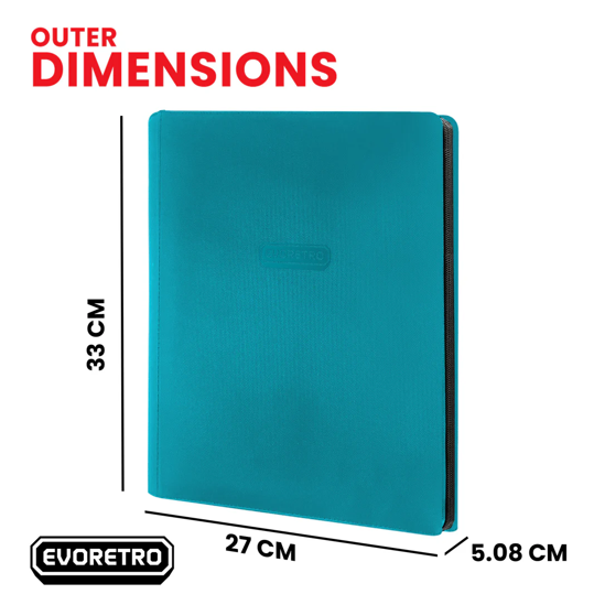Evoretro: 9-Pocket Zip-Up Binder - White Binders & Pages Evoretro