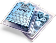Chessex: Pastel Blue/Black Opaque 10D10 Dice Set Dice & Gaming Accessories Chessex