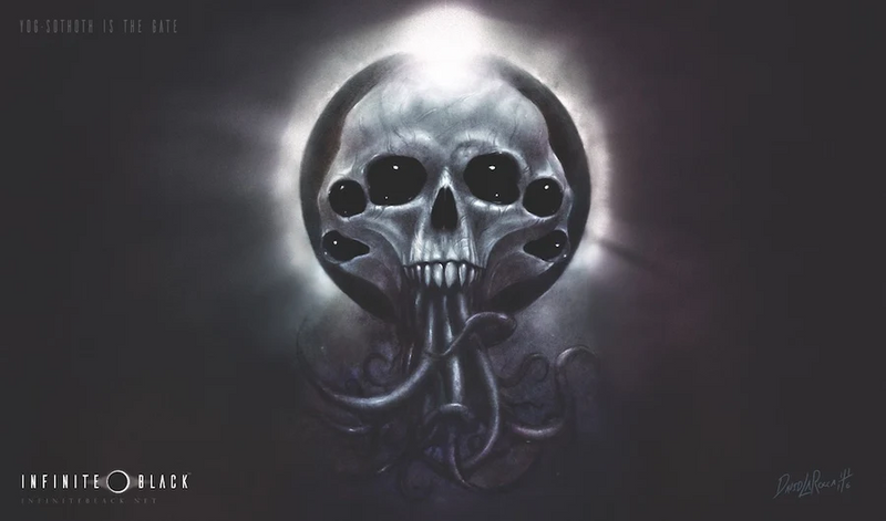 Infinite Black: Premium Stitched-Edge Playmat - "Yog-Sothoth is the Gate" Playmats Infinite Black