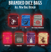 Sirius Dice: D&D Castle Ravenloft - Mystery Bag 7-Die RPG Set w/Coin & Dice Bag Dice & Gaming Accessories Sirius Dice