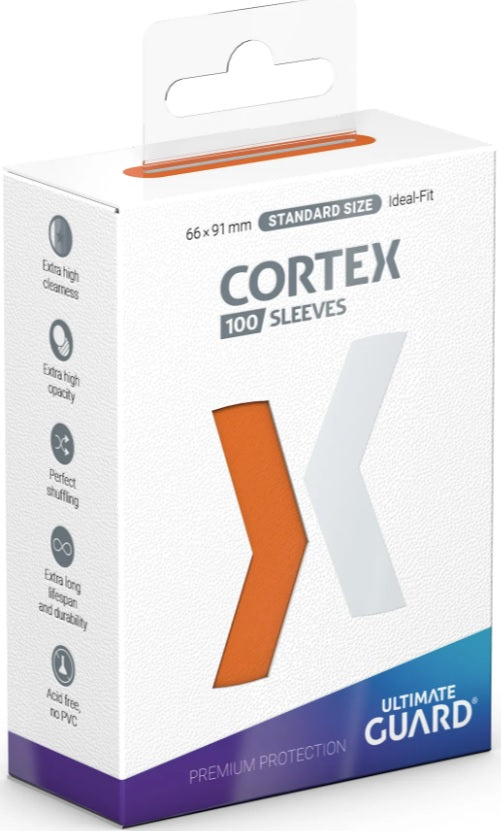 Ultimate Guard - 100ct Cortex Sleeves Std Size Orange Card Sleeves Ultimate Guard