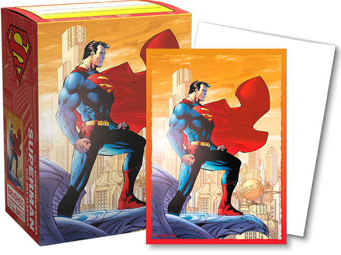 Dragon Shield: Brushed Art Sleeves - "Superman (Billowing Cape)" DC Comics 100ct Card Sleeves Dragon Shield