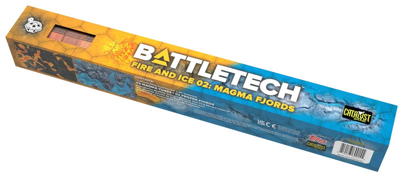 BattleTech: Battle Mat - "Magma Fjords" Fire and Ice