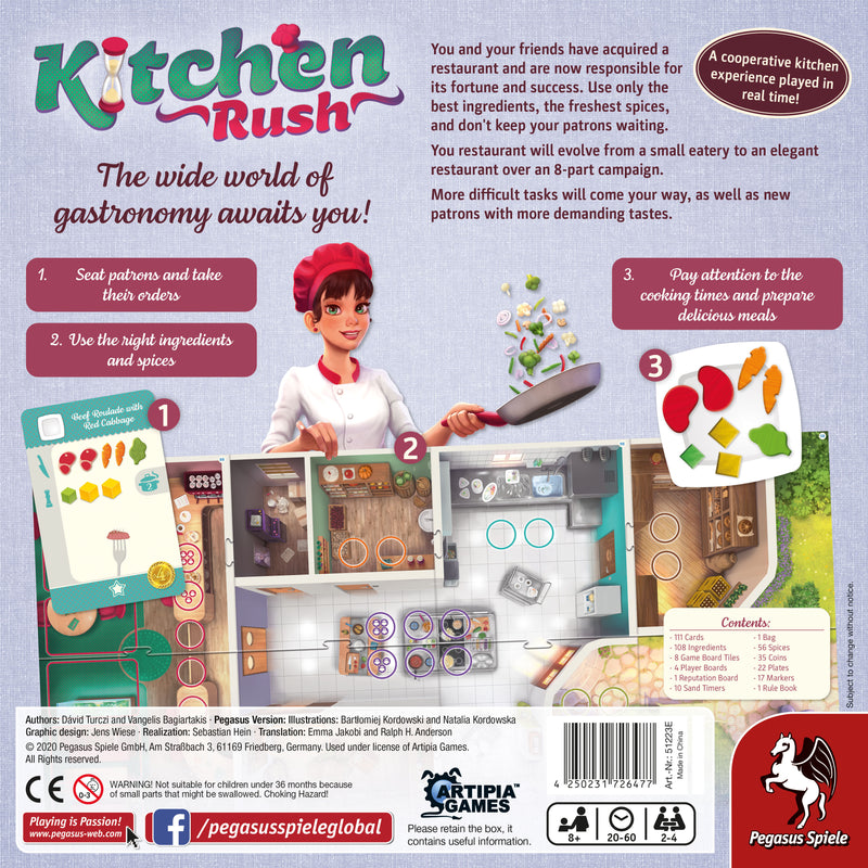 Kitchen Rush (Revised Edition) Board Games Pegasus Spiele   