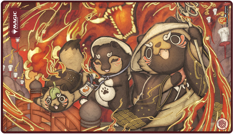 Ultimate Guard: Stitched Playmat - "Pyretic Ritual" MTG Secrets of Strixhaven Playmats Ultimate Guard