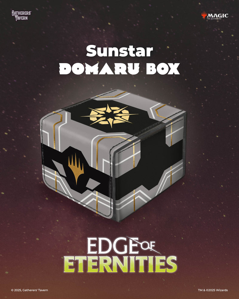 Gatherer's Tavern: DOMARU Deck Box 133+ - "Sunstar" MTG Edge of Eternities Deck Boxes & Storage Gatherer's Tavern