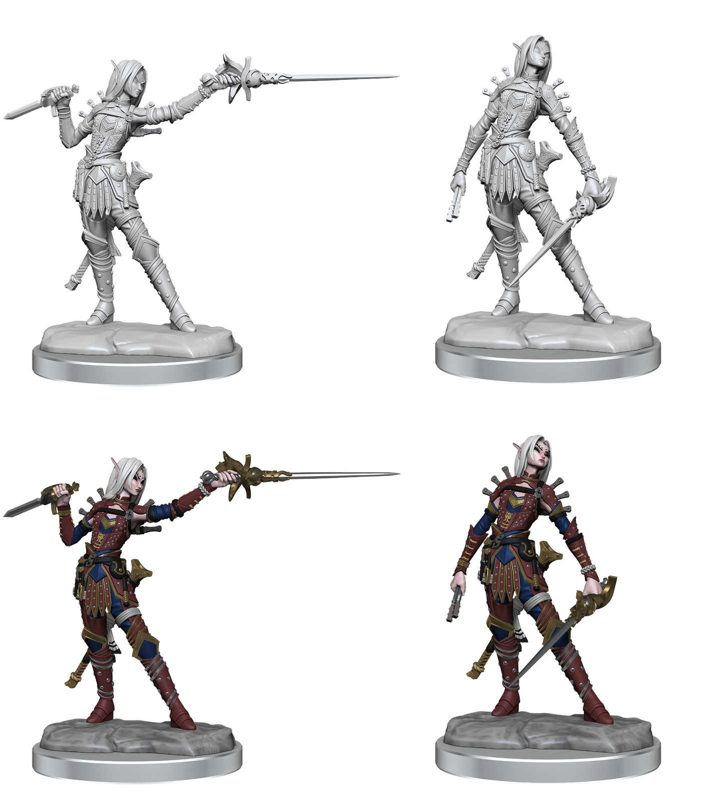 Pathfinder Legendary Cuts Miniatures: W2 Elf Rogue RPG Miniatures WizKids   