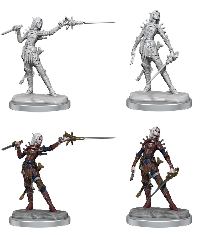 Pathfinder Legendary Cuts Miniatures: W2 Elf Rogue RPG Miniatures WizKids   