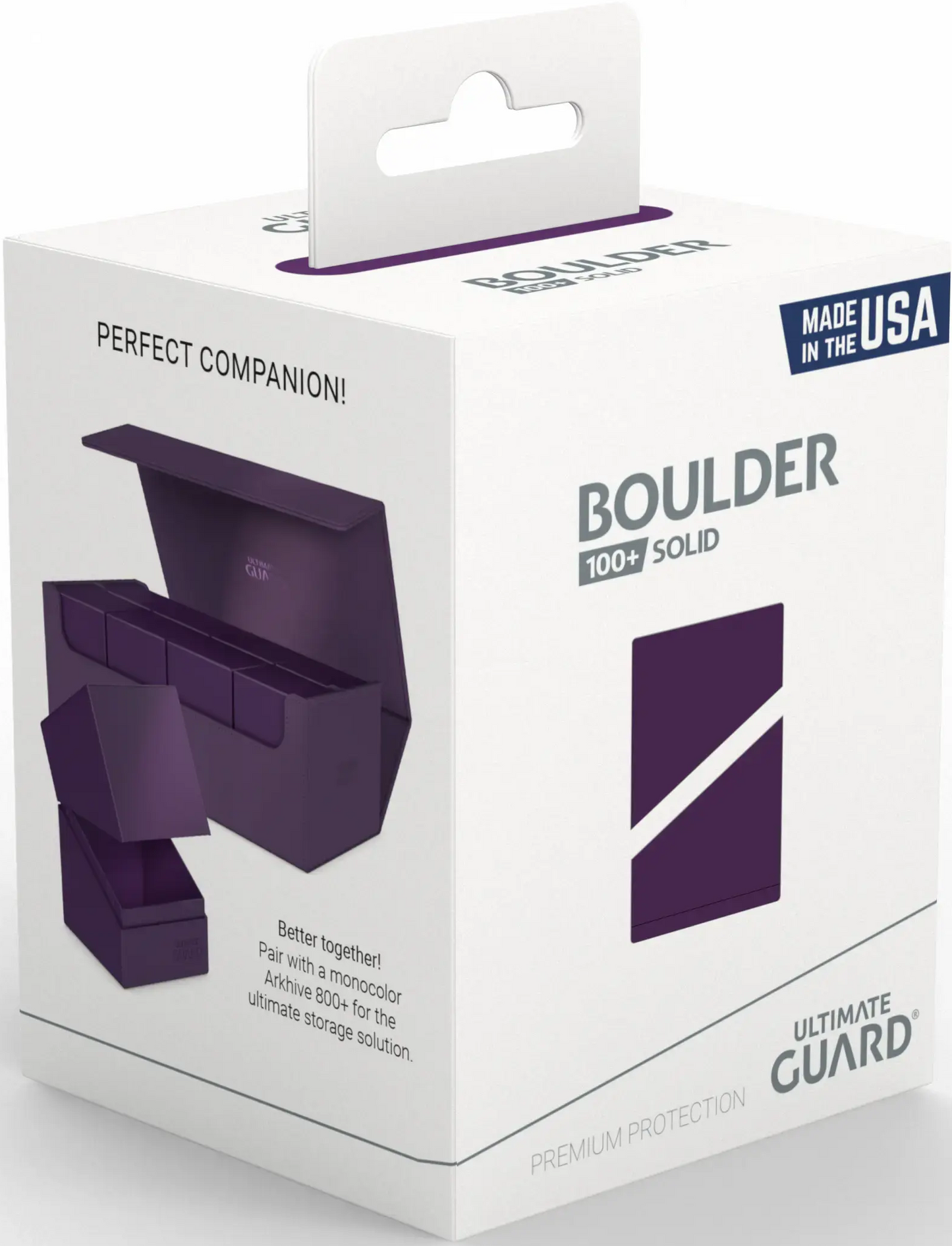Ultimate Guard: Boulder 100+ - Solid Purple Deck Boxes & Storage Ultimate Guard