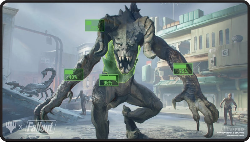 Ultra Pro: Black Stitched Playmat - "V.A.T.S." MTG Fallout Playmats Ultra Pro