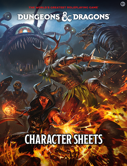 D&D 2024 Character Sheets & Folder Dungeons & Dragons 5E Wizards of the Coast