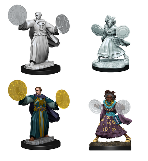 Critical Role Unpainted Miniatures: W1 Human Graviturgy and Chronurgy Wizards (Female) Unpainted Miniatures WizKids