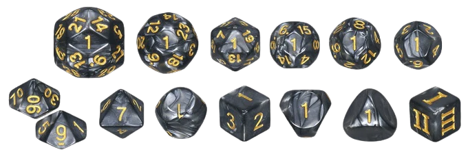 Goodman Games: Gorgon's Gaze 14 Die Set (DCC Compatible) Dice & Gaming Accessories Impact! Miniatures