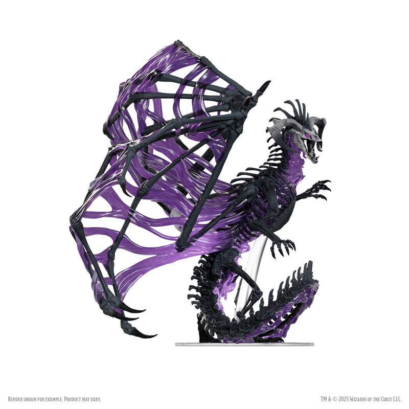 D&D Icons of the Realms: Premium Set - Black Dracolich (Gargantuan) RPG Miniatures WizKids