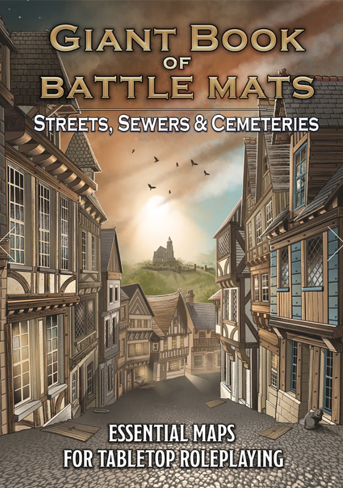 Giant Book Of Battle Mats: Streets, Sewers & Cemeteries Tabletop RPGs Loke Mats