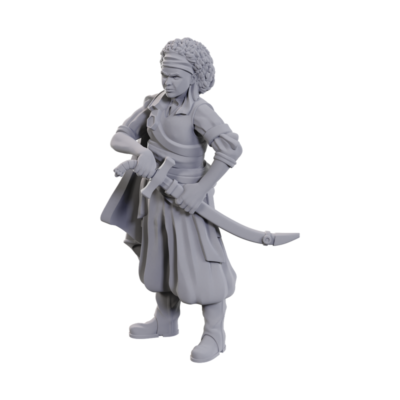 D&D Nolzur's Marvelous Miniatures: W23 Ansalon Human Rogue Unpainted Miniatures WizKids