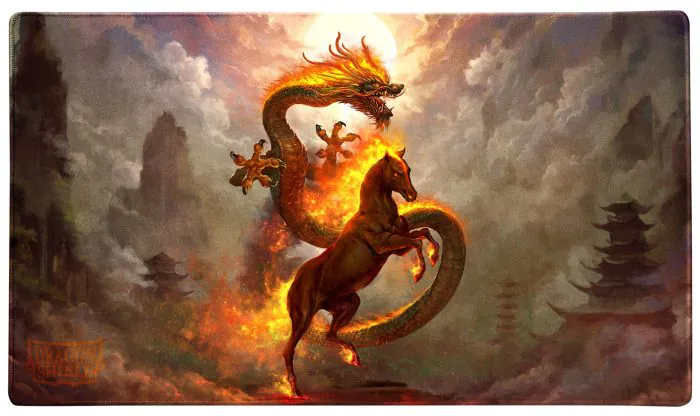 Dragon Shield: Playmat + Tube - "Fire Horse" Lunar New Year Series Card Supplies & Accesories Dragon Shield
