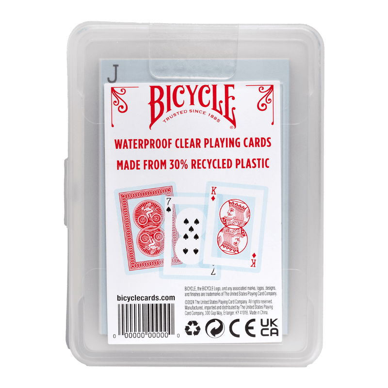 Bicycle Playing Cards: Plastic Waterproof w/Clam-shell Case Board Games Bicycle