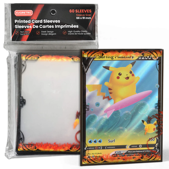 dragonfire card sleeves Evoretro: Standard Size Bordered Pack Option::Brock (Light) Artist_Eske Yoshinob ** Note Game Titles Fire Energy (2006 2007