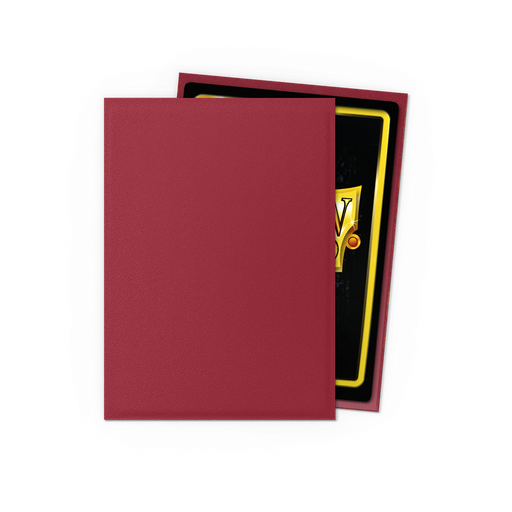 Dragon Shield: Matte Sleeves - Non-Glare Blood Red 100Ct Card Sleeves Dragon Shield