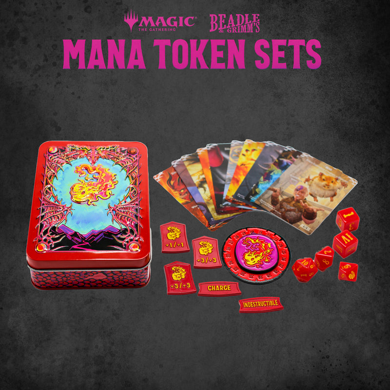Beadle & Grimm's: Token Set MTG Red Mana Dice & Gaming Accessories Beadle & Grimm's