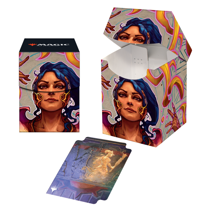The Lost Caverns of Ixalan 100+ Deck Box Saheeli, the Sun’s Brilliance for Magic: The Gathering Deck Boxes & Storage Ultra Pro