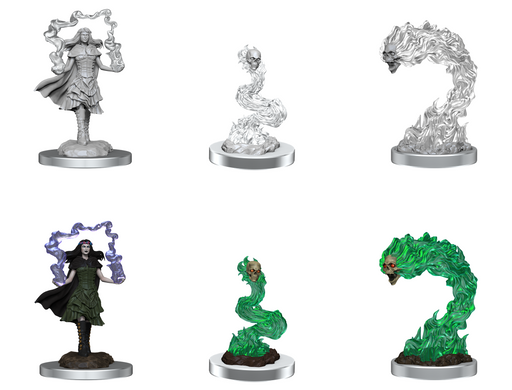 D&D Nolzur's Marvelous Miniatures: W21 Dark Spellcaster & Flameskulls Unpainted Miniatures WizKids