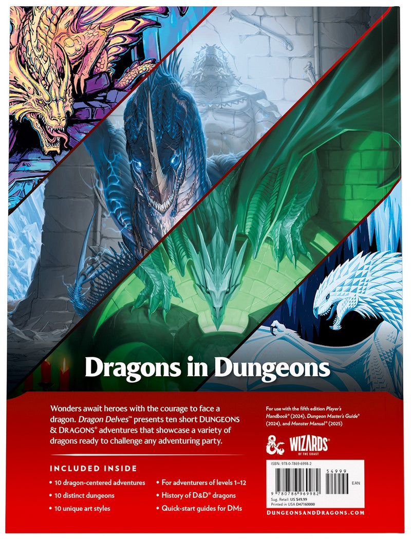 D&D: 2024 Dragon Delves Adventure Anthology Dungeons & Dragons 5E Wizards of the Coast