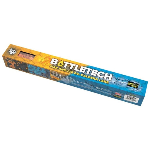 BattleTech: Battle Mat - "Caldera Lake" Fire and Ice Gaming Mat Catalyst Game Labs