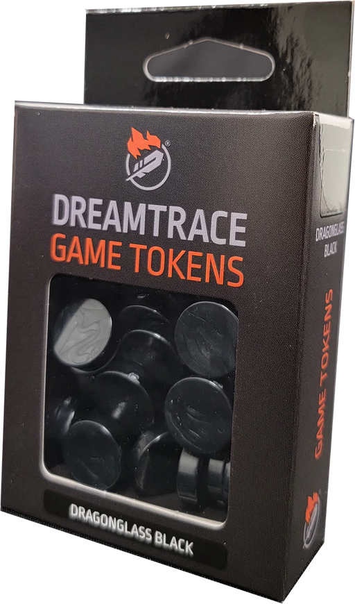 DreamTrace Game Tokens: Dragonglass Black Board Games Ghost Galaxy