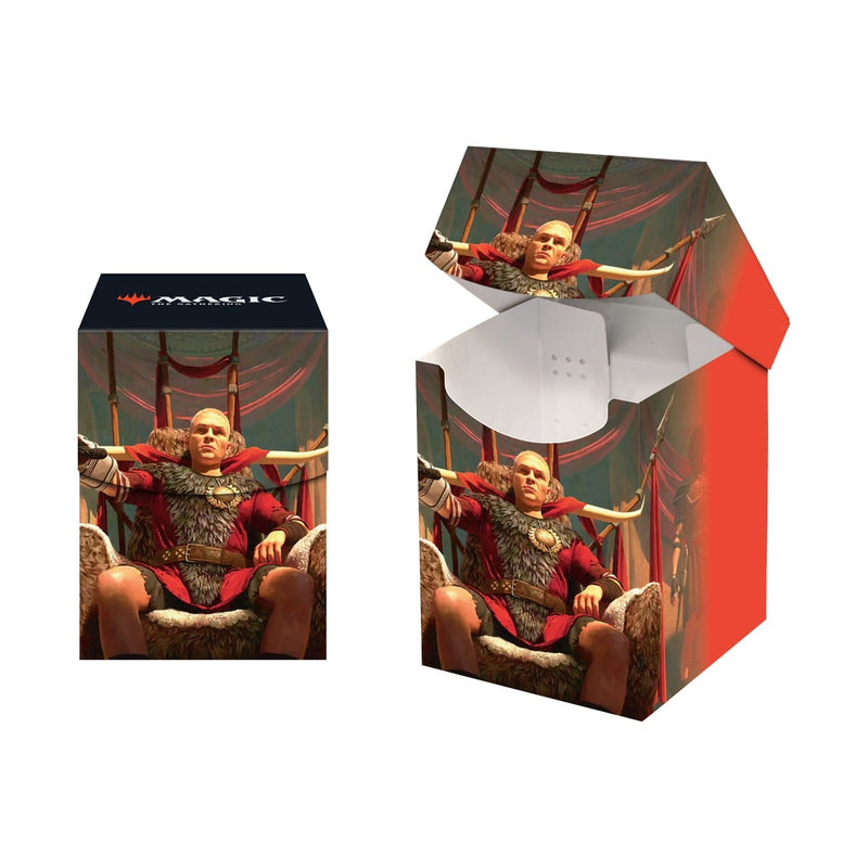 Ultra Pro: Deck Box 100+ - "Caesar, Legion's Emperor" MTG Fallout Deck Boxes & Storage Ultra Pro