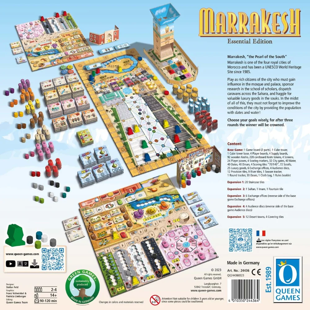 Marrakesh Essential Edition Board Games Queen Games