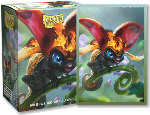 Dragon Shield: Brushed Art Sleeves - "The Burnbug" Spirit Animal Dragons 100Ct Card Sleeves Dragon Shield