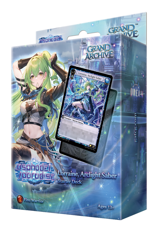 Grand Archive TCG: ASPHODEL/PARADISE Starter Deck - Lorraine, Arclight Saber Grand Archive Sealed Weebs of the Shore