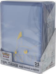 Ultra Pro: Toploader & Clear Sleeves Combo - "Pikachu" Pokémon 25Ct (Limit 10) Card Sleeves Ultra Pro
