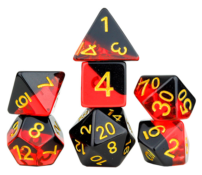 Sirius Dice: 7-Die Dice Set - Brimstone Dice & Gaming Accessories Sirius Dice