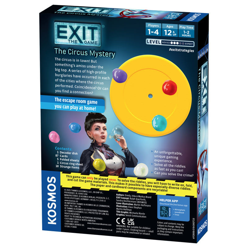 EXIT: The Game – The Circus Mystery (2026) Board Games Kosmos