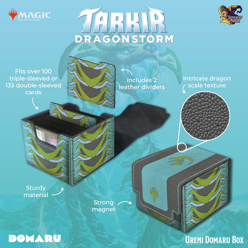 Gatherer's Tavern: DOMARU Deck Box 133+ - "Ureni" MTG Tarkir Dragonstorm Deck Boxes & Storage Gatherer's Tavern