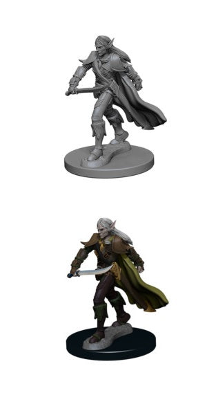 Pathfinder Battles Miniatures: W1 Elf Male Fighter RPG Miniatures WizKids   