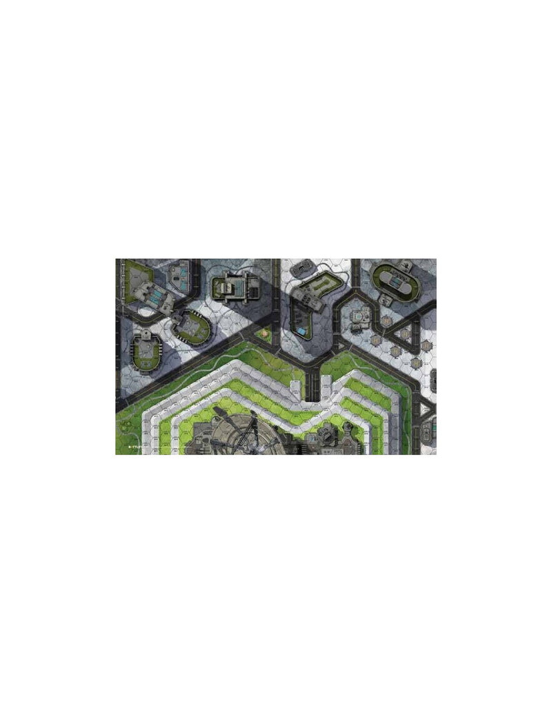 BattleTech: Battle Mat - City: HPG Heliport Gaming Mat Catalyst Game Labs