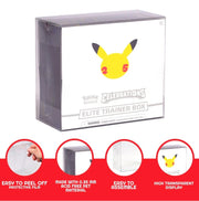 Evoretro: Soft Clear P.E.T. Plastic Protector - Pokemon Elite Trainer Box (0.5MM) 5-Pack Card Tools & Accessories Evoretro