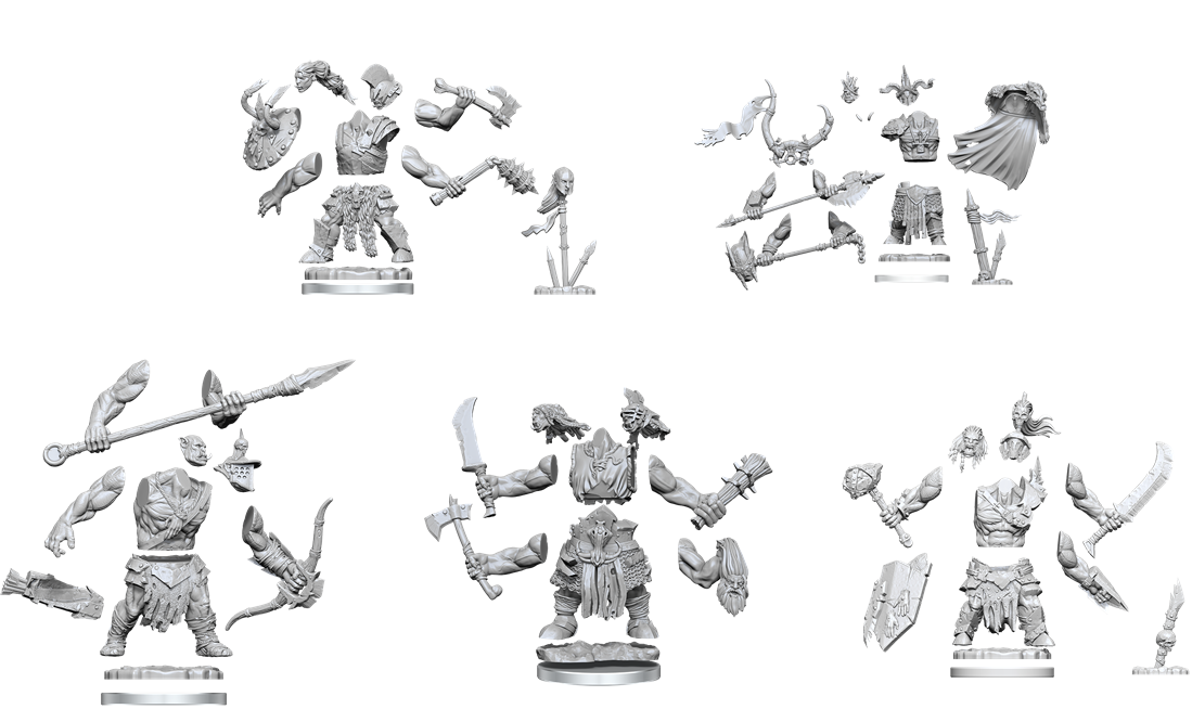 D&D Frameworks: W1 Orcs RPG Miniatures WizKids