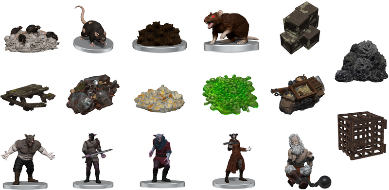D&D Icons of the Realms: Adventure in a Box - Wererat Den RPG Miniatures WizKids