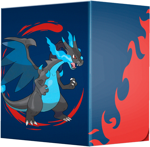 Ultra Pro: Deck Box 100+ - "Mega Charizard X" Pokémon (Full View) Deck Boxes & Storage Ultra Pro