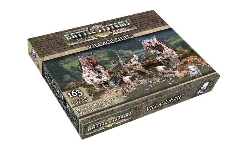 Battle Systems: Village Ruins Gaming Mat Battle Systems