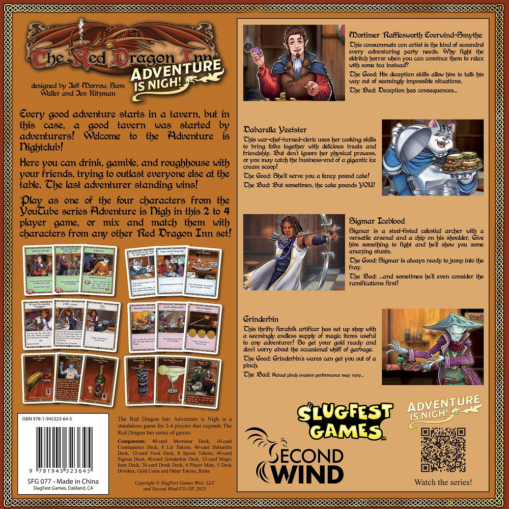 The Red Dragon Inn: Adventure is Nigh! Board Games Slugfest Games