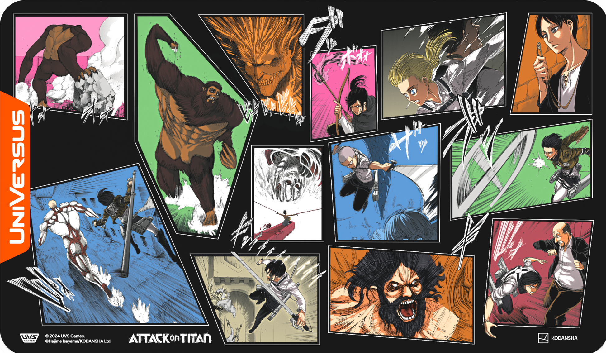 UniVersus: Playmat - "The Second Act" Attack on Titan Card Supplies & Accesories UniVersus   