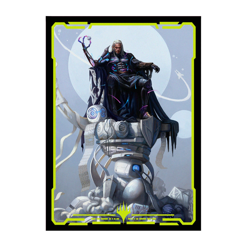 Ultra Pro: Clear Deck Box 100+ & Art Sleeves 100Ct - "Tezzeret, Cruel Captain - Triumphant" MTG Edge of Eternities Card Sleeves Ultra Pro
