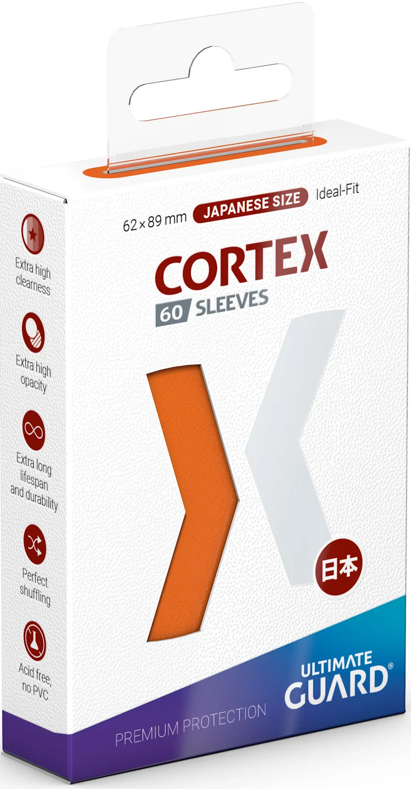 Ultimate Guard - 60ct Cortex Sleeves Japanese Size Orange Card Sleeves Ultimate Guard